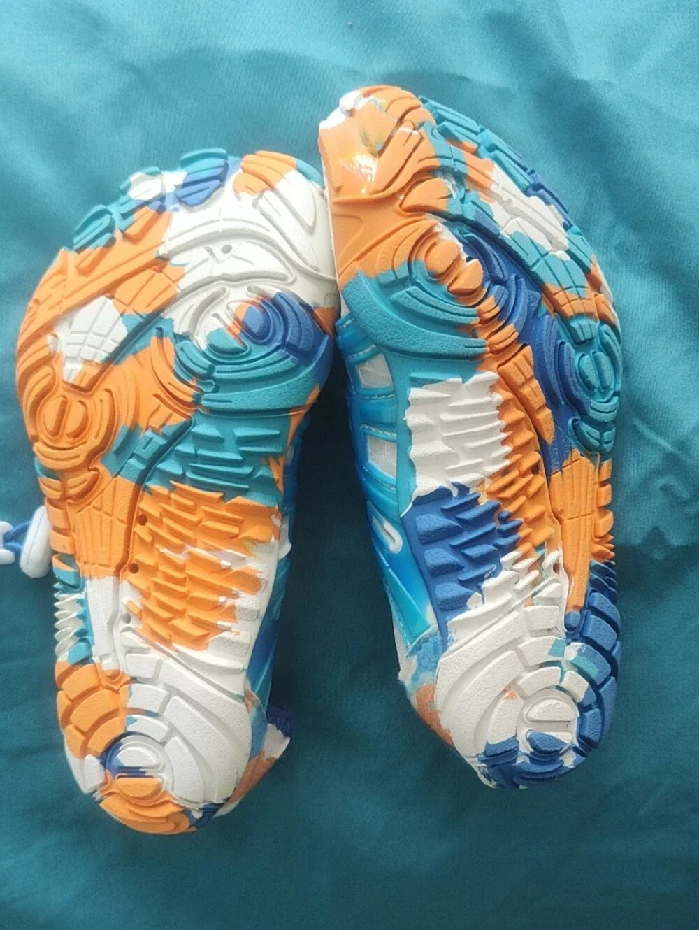 Kids Mesh Water Shoes - Blue & Orange